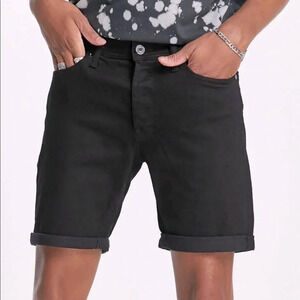 Jack and Jones Denim Black Shorts NWT